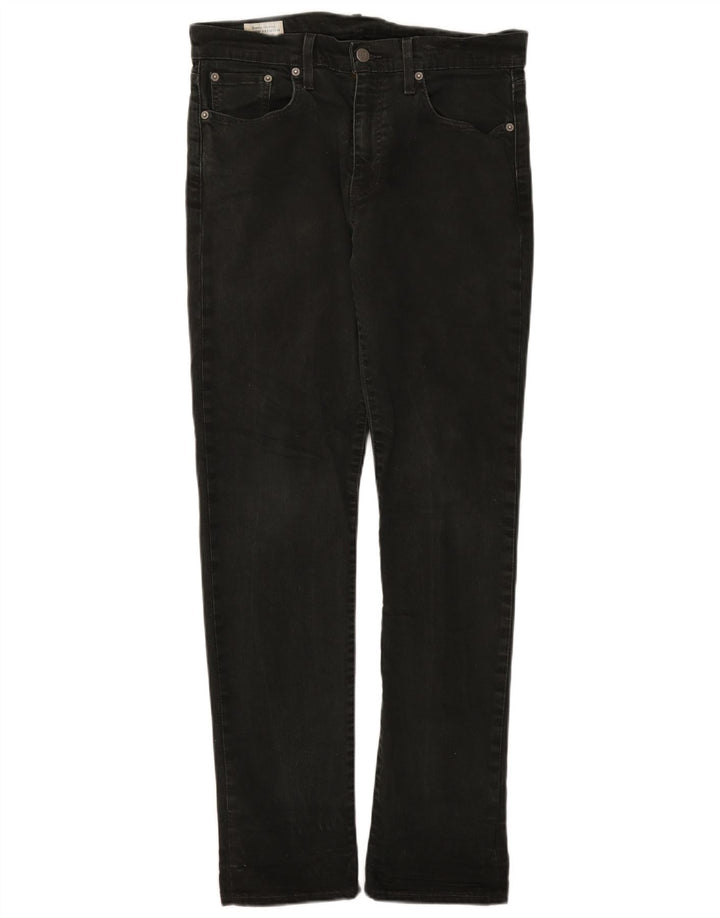 Levi's Herren Slim Jeans W30 L32 Schwarze Baumwolle