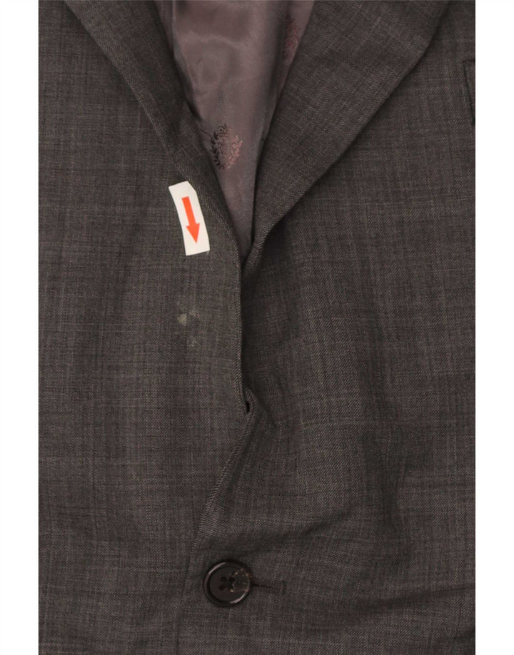 Ralph Lauren Herren Longline 2 Button Blazer Jacke UK 46 2XL Grau Klassisch