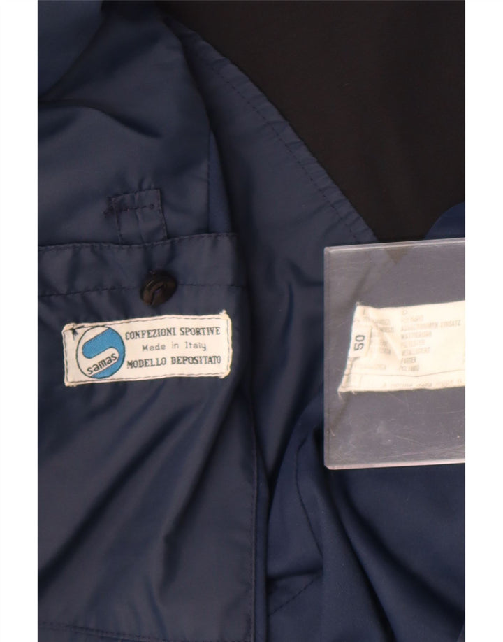 Samas Wattierte Damenjacke IT 50 XL Blaues Colourblock-Nylon