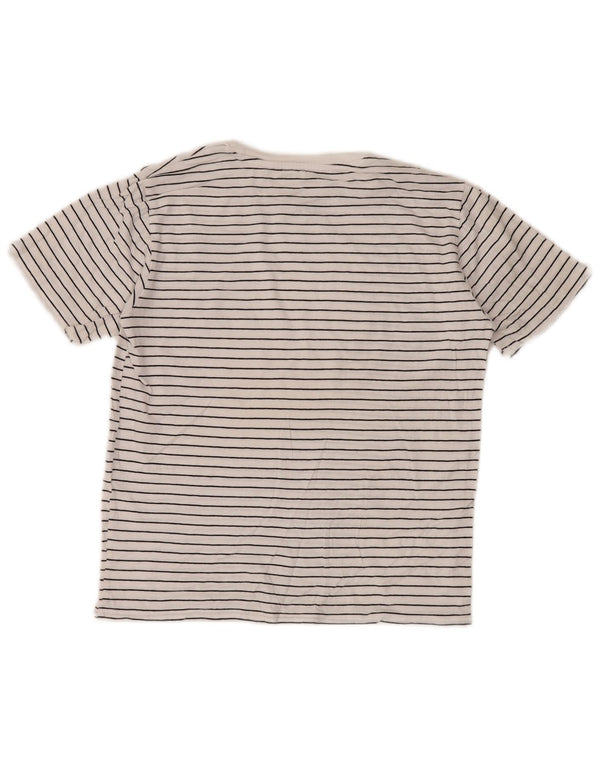 CALVIN KLEIN JEANS T-Shirt-Oberteil für Mädchen, 14–15 Jahre, Größe L, weiß gestreift