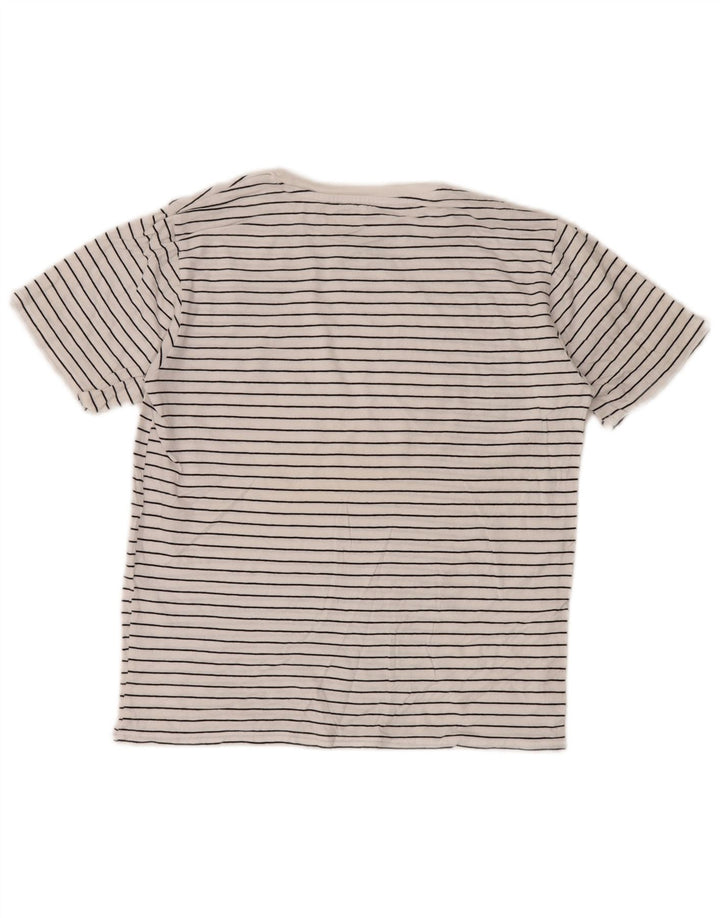 CALVIN KLEIN JEANS T-Shirt-Oberteil für Mädchen, 14–15 Jahre, Größe L, weiß gestreift