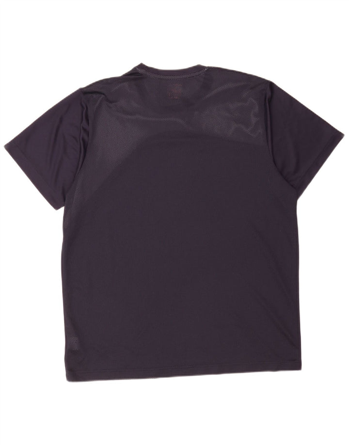 Puma Herren T-Shirt Top XL Marineblau Colourblock Polyester