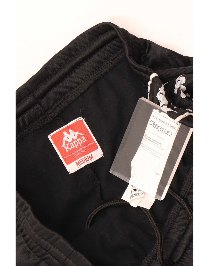 Kappa Herren-Trainingshose mit Grafik, mittelschwarzes Polyester