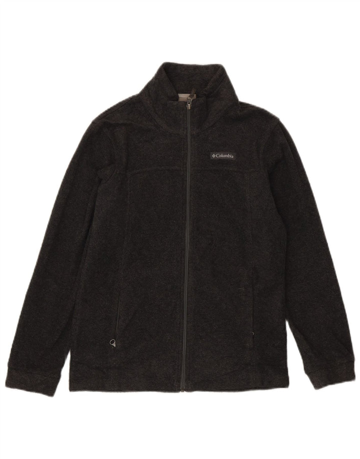 Columbia Fleecejacke für Jungen, 10–11 Jahre, mittelgraues Polyester