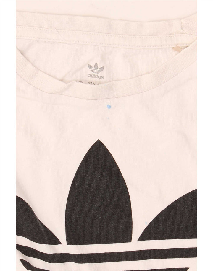 Adidas Jungen Graphic T-Shirt Top 10-11 Jahre Weiß