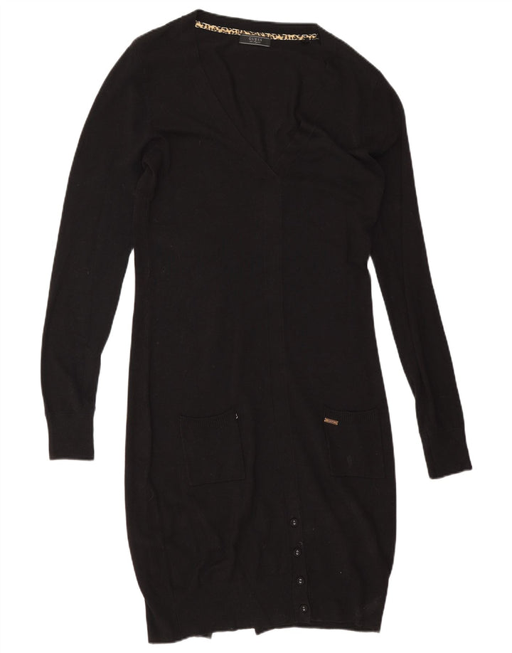 Guess Damen Pulloverkleid UK 14 Mittelschwarze Viskose