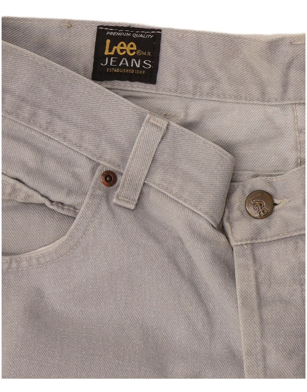 Lee Herren Straight Jeans W32 L30 Grau