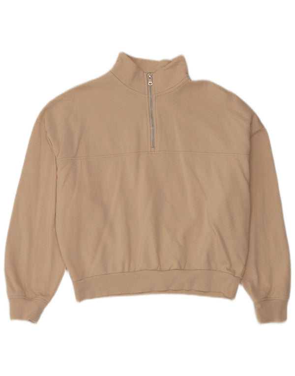 Marks & Spencer Damen-Sweatshirt in Übergröße, Gr. 10, Größe S, Beige