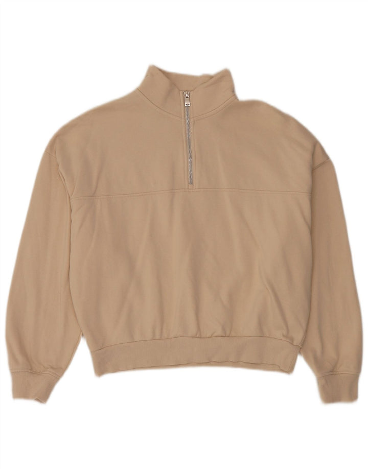 Marks & Spencer Damen-Sweatshirt in Übergröße, Gr. 10, Größe S, Beige