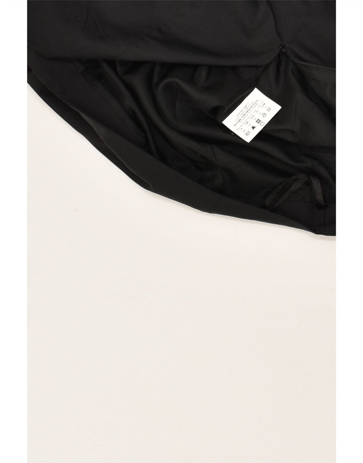 ROCCOBAROCCO Womens Pencil Skirt US 10 Large W32  Black Cotton | Vintage Roccobarocco | Thrift | Second-Hand Roccobarocco | Used Clothing | Messina Hembry 