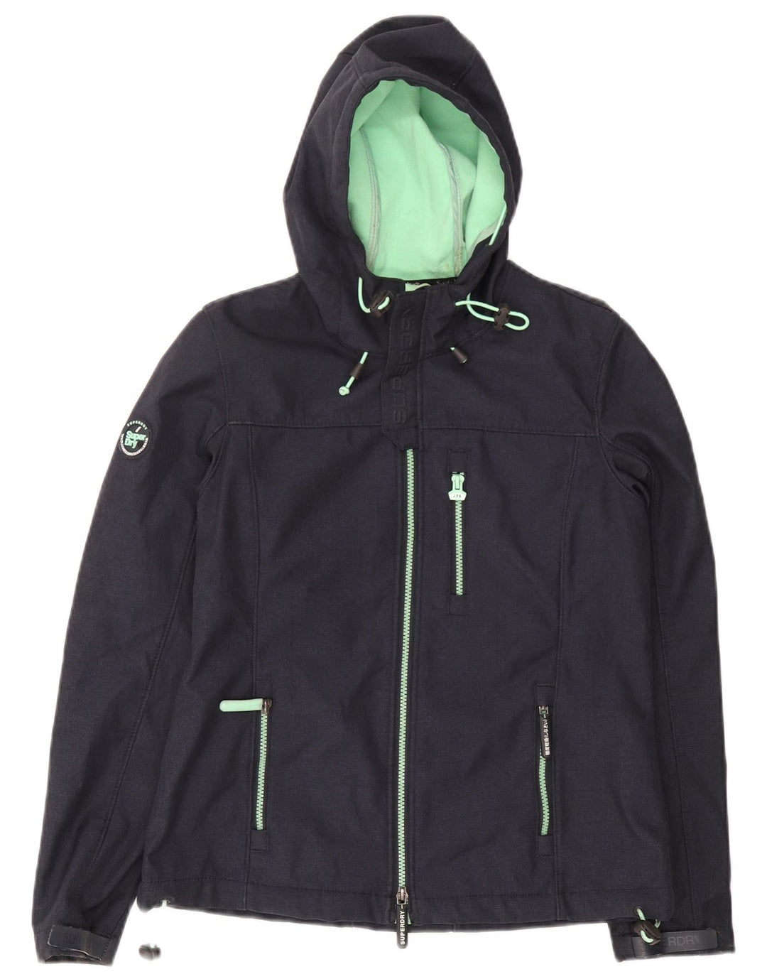 Superdry Herren Windtrekker Hooded Windjacke UK 38 Medium Marineblau