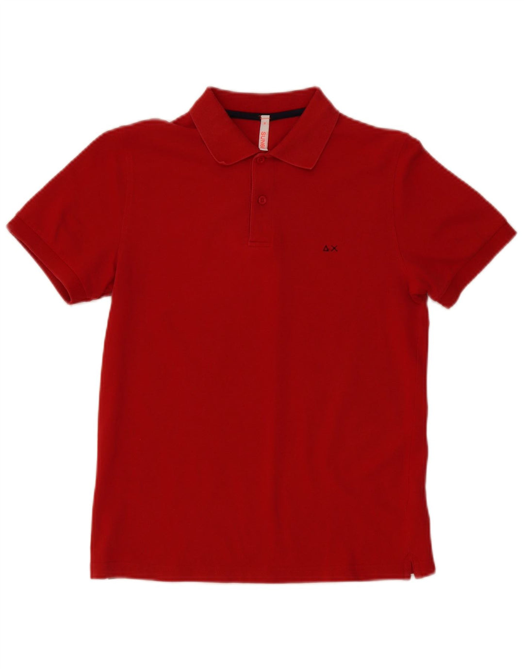Sun68 Herren-Poloshirt, klein, rote Baumwolle