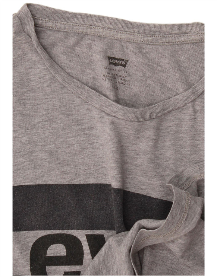 Levi's Herren-T-Shirt mit Grafik, groß, grau gefleckt