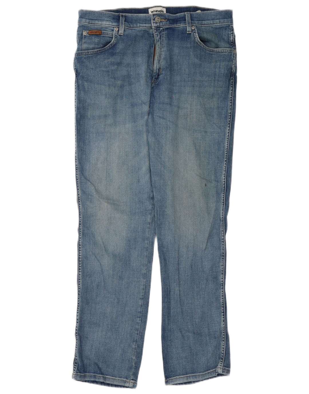Wrangler Herren Texas Straight Jeans W36 L30 Blaue Baumwolle
