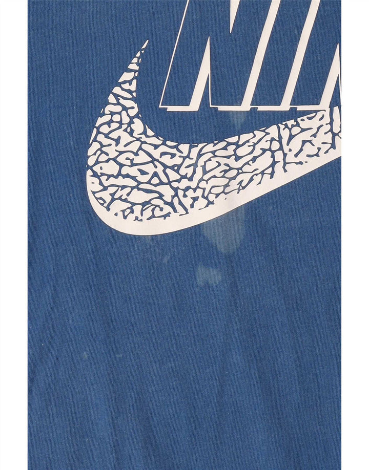 Nike Herren Grafik T-Shirt Top XS Blaue Baumwolle
