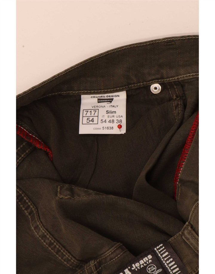 Carrera Herren 717 Slim Jeans W38 L34 Khaki Baumwolle