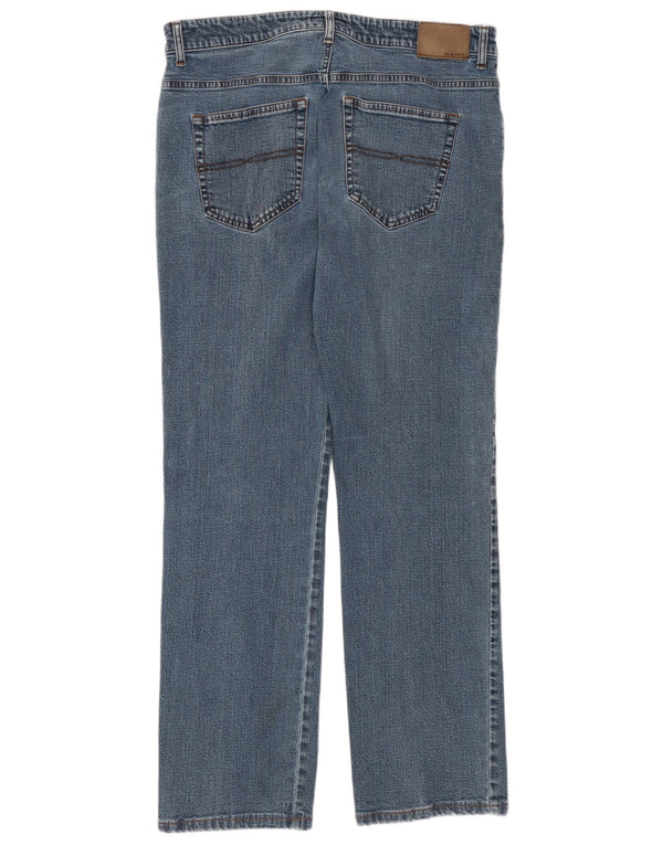 Gant Mens Straight Jeans W36 L32 Blue Cotton