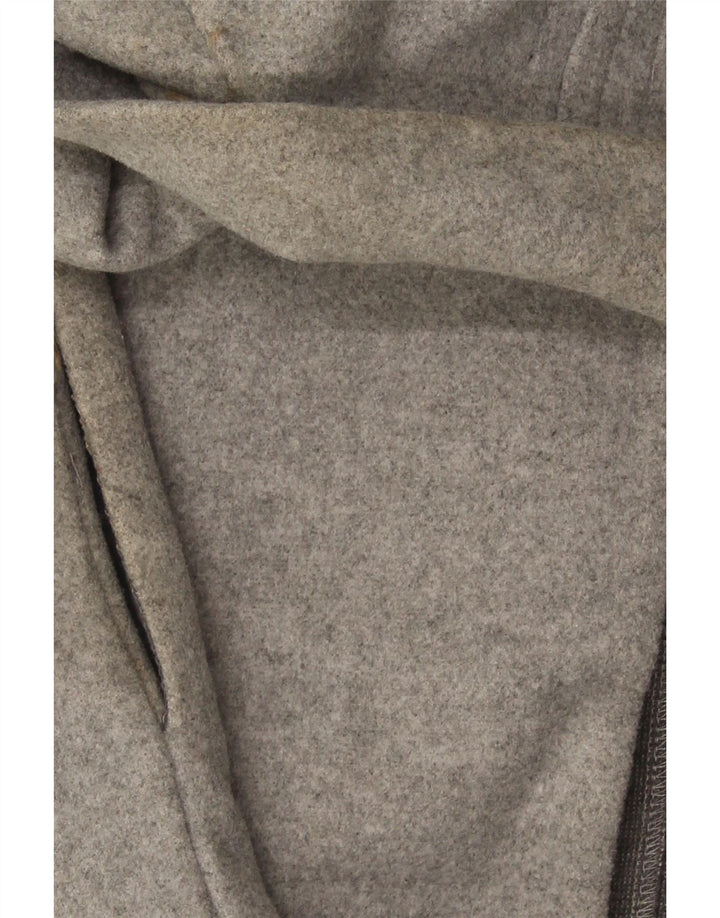 Zara Damen Mantel UK 10 Small Grau Polyester
