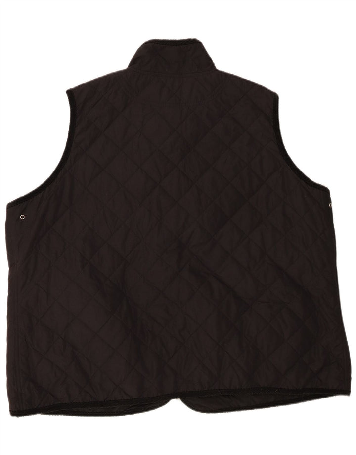Ralph Lauren Damen Steppweste UK 22 3XL Schwarz Polyester