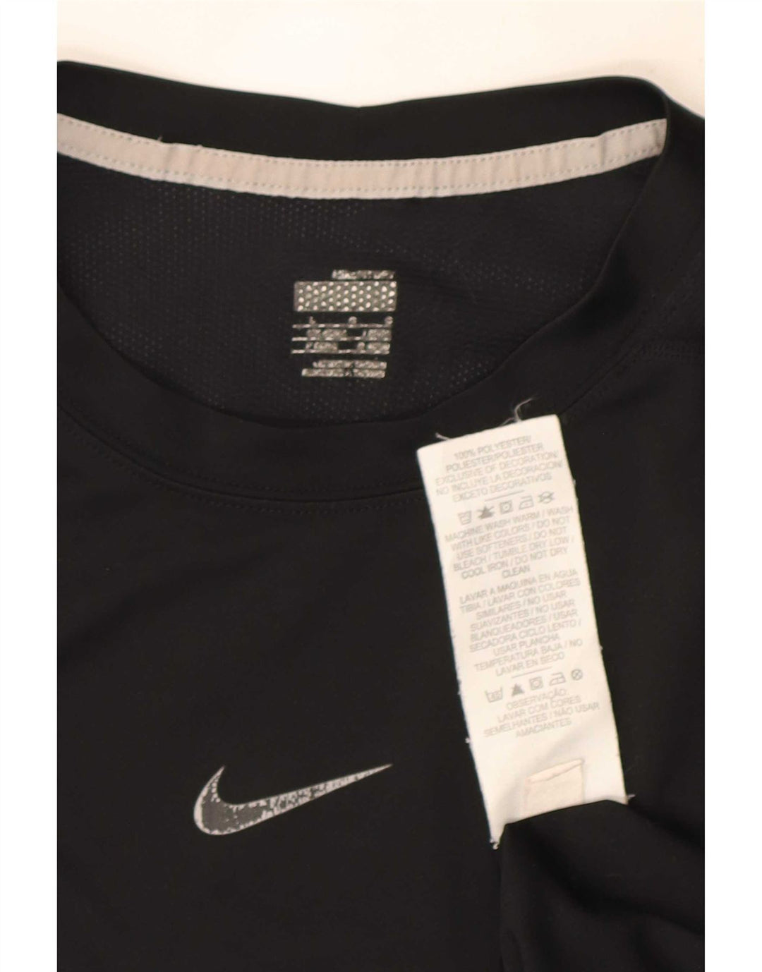 Nike Herren Dri Fit T-Shirt Top UK 42/44 Large Schwarz Polyester