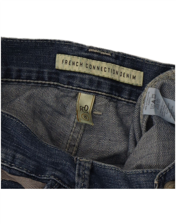 FRENCH CONNECTION Damen Cargo Straight Jeans UK 8 Small W30 L33 Blau