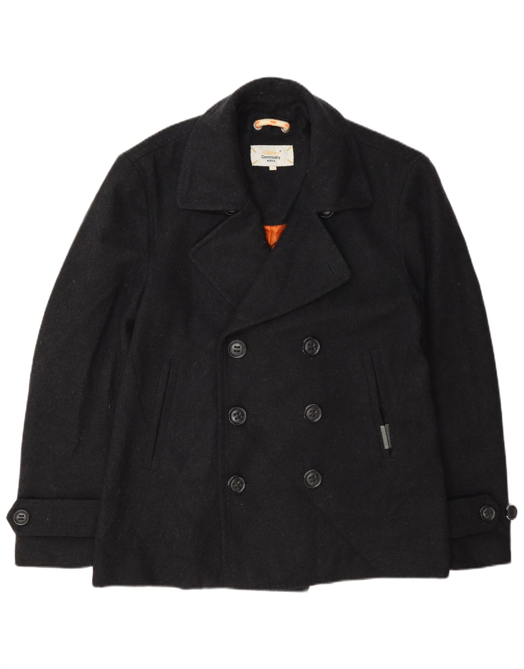 Superdry Herren Pea Coat UK 42 XL Grau