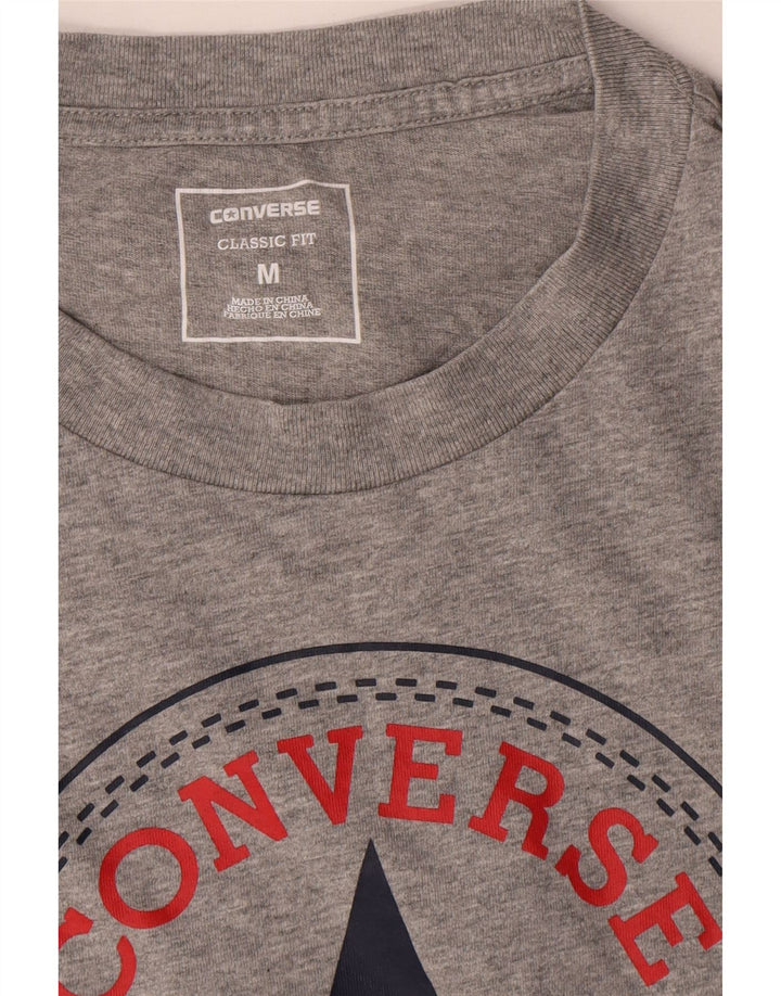 Converse Herren Chuck Taylor Graphic Top Langarm Mittelgrau meliert