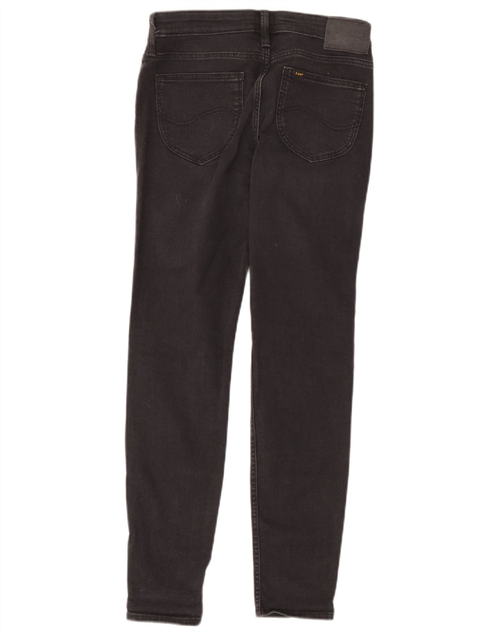 Lee Damen Skinny Jeans W28 L27 Graue Baumwolle