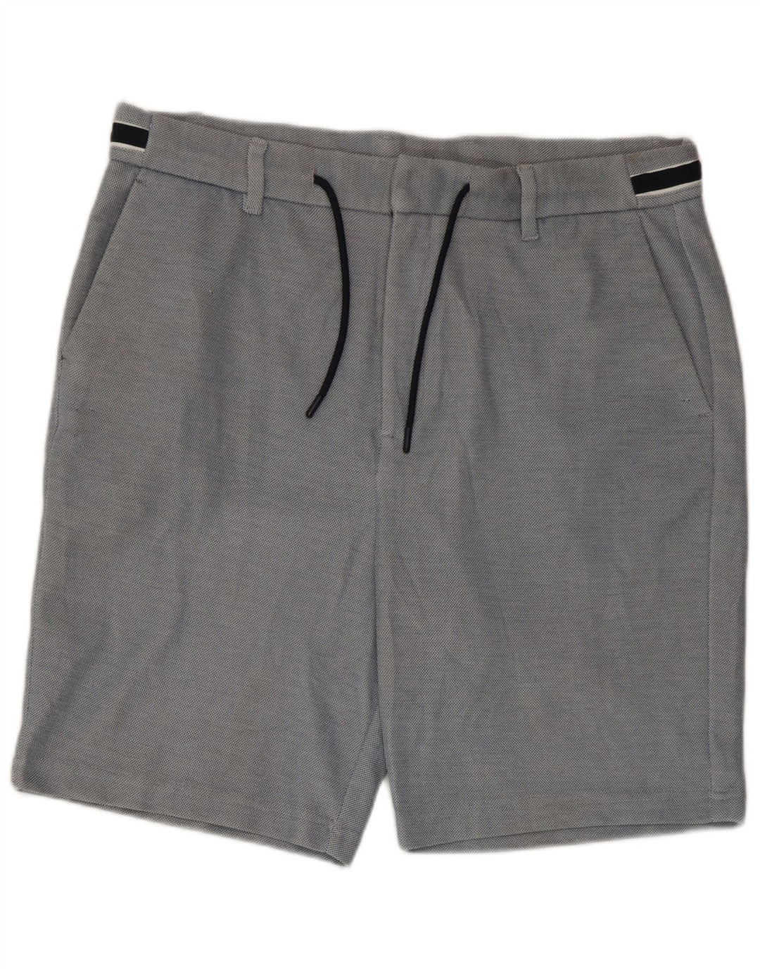 Zara Herren Chino Shorts XL W38 Blau Polyester