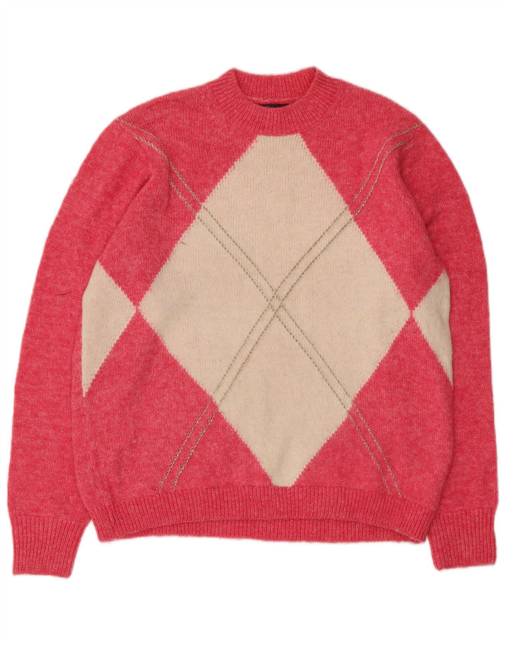 Marks & Spencer Damen-Pullover mit Rundhalsausschnitt, Gr. 14, Mittelrosa
