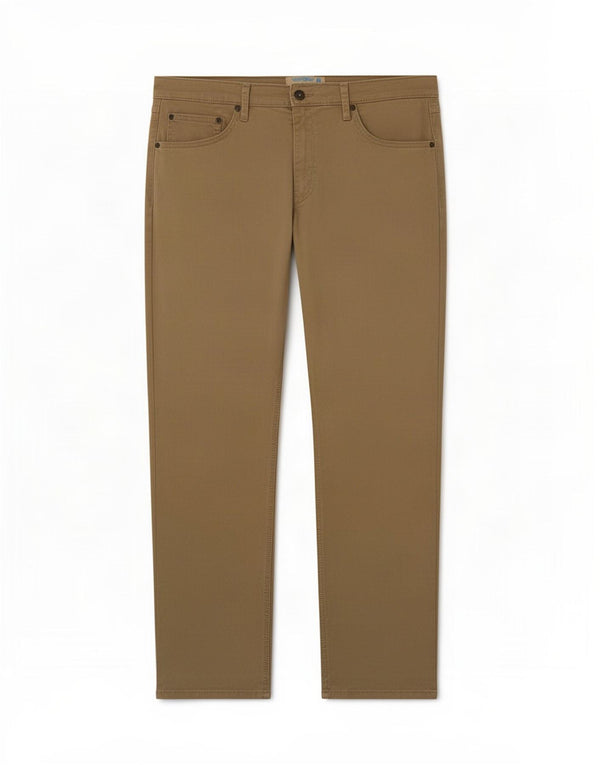 Wrangler Mens Flex Straight Casual Hose W38 L30 Khaki Baumwolle