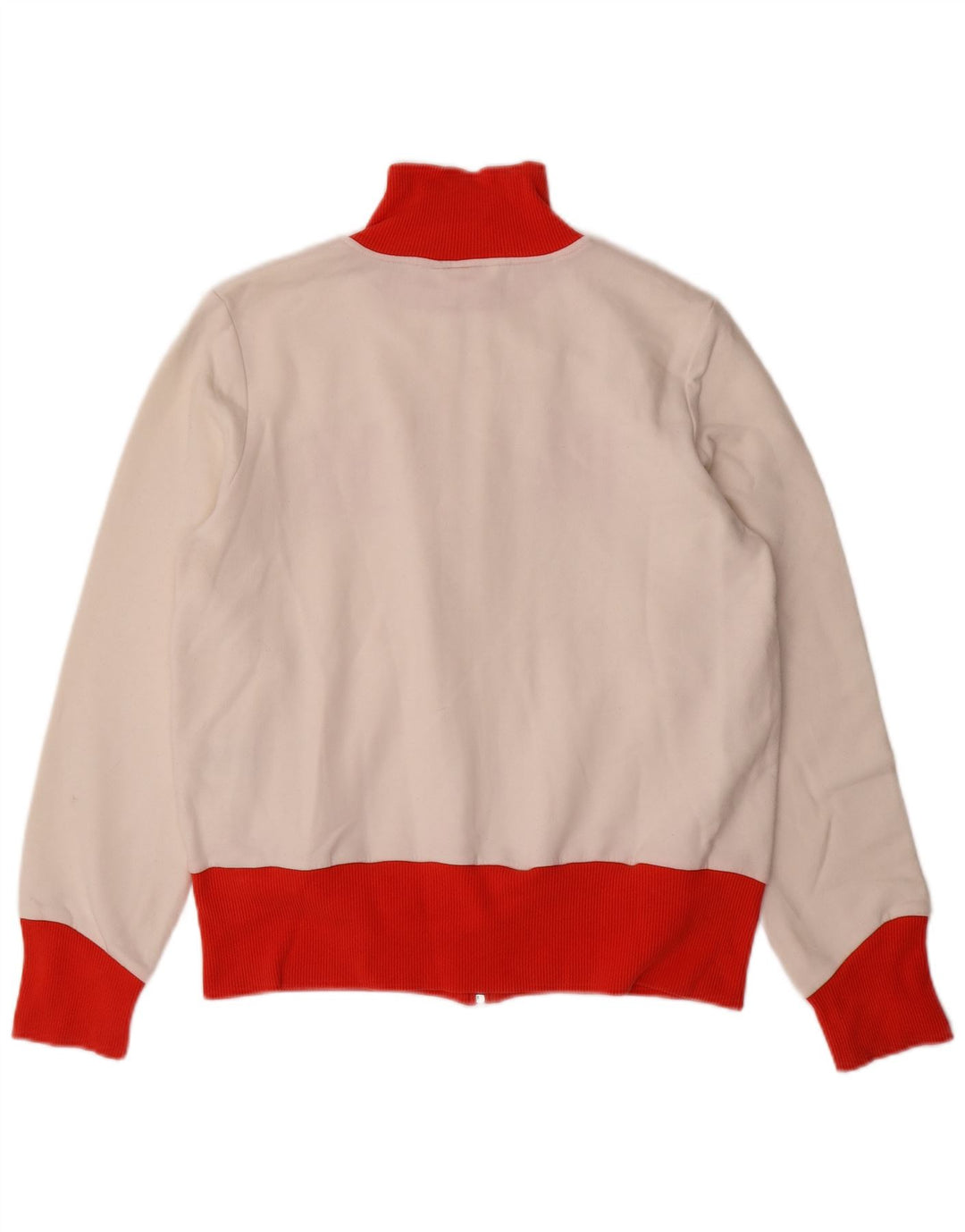 PUMA Womens Graphic Trainingsanzug Top Jacke UK 16 Large Weiß Colourblock