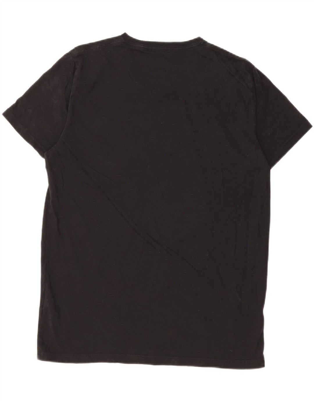 Hollister Herren-T-Shirt-Oberteil aus mittelschwarzer Baumwolle