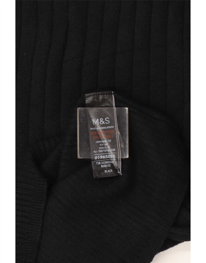 Marks & Spencer Damen-Pullover mit Rollkragen, Gr. 12, mittelschwarz