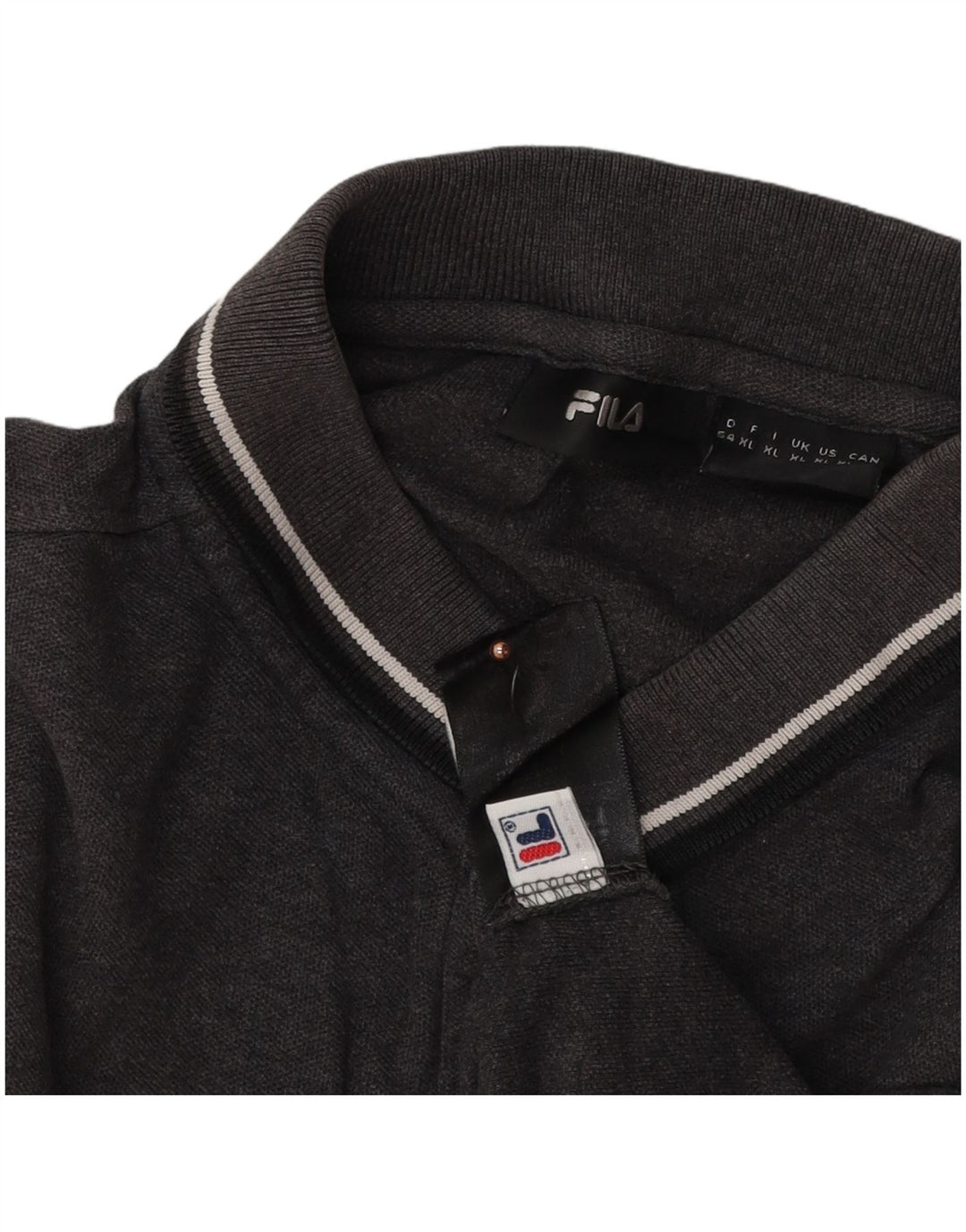 FILA Herren Poloshirt XL Grau Baumwolle