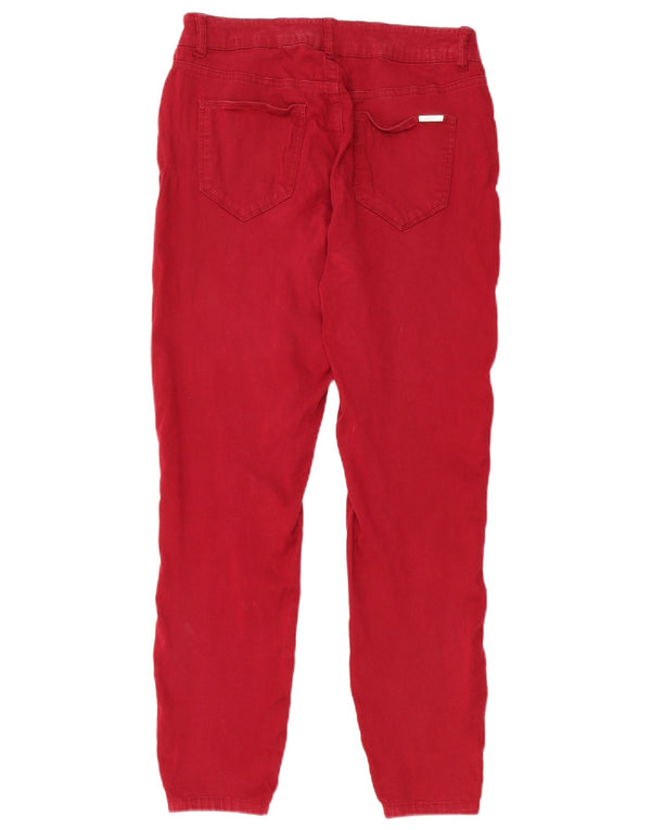 Tommy Hilfiger Slim Freizeithose für Mädchen, 5–6 Jahre, W28 L26, rote Baumwolle