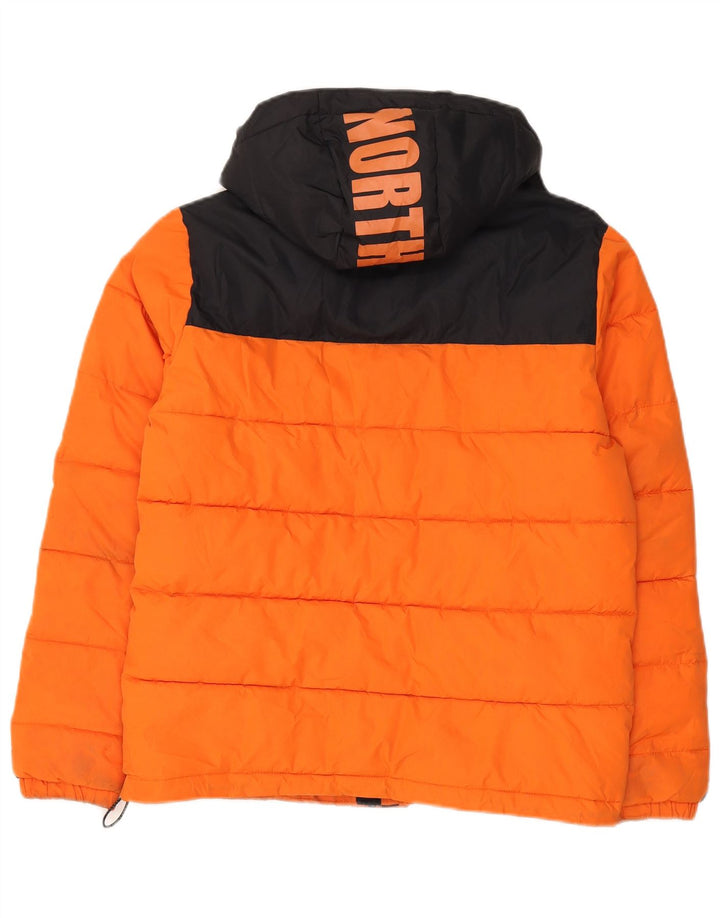North Sails Jungen Graphic Wattierte Jacke 13-14 Jahre Orange Farbblock