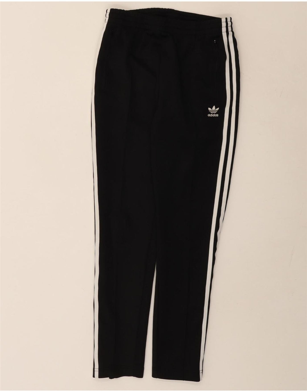 Adidas Damen Trainingshose UK 10 Small Schwarz Polyester