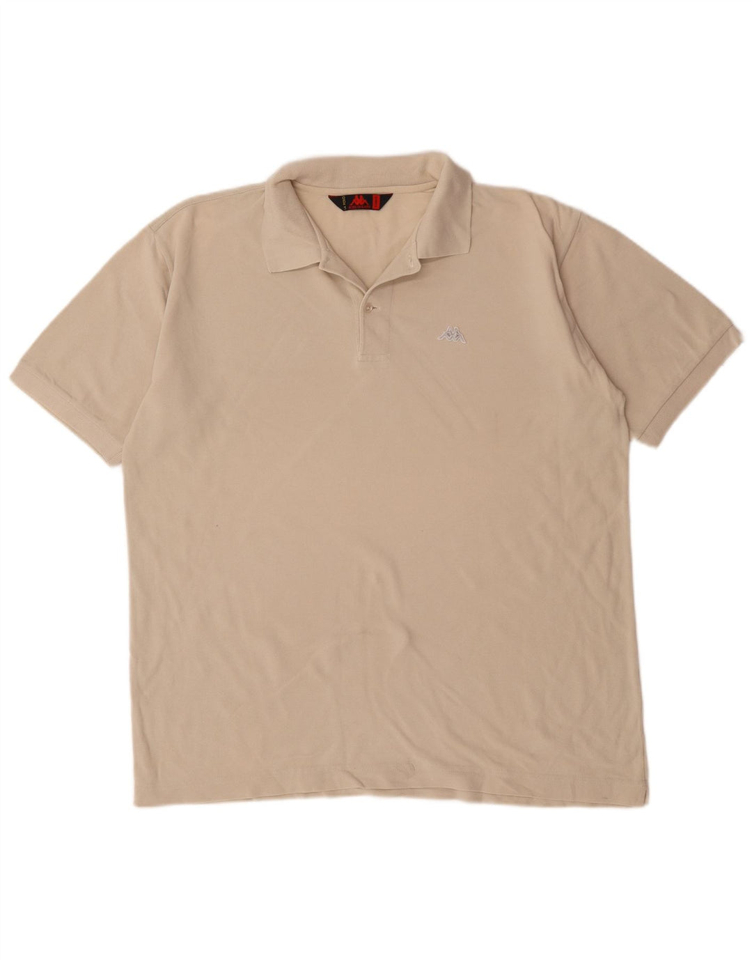 Kappa Herren Poloshirt XL Beige Baumwolle