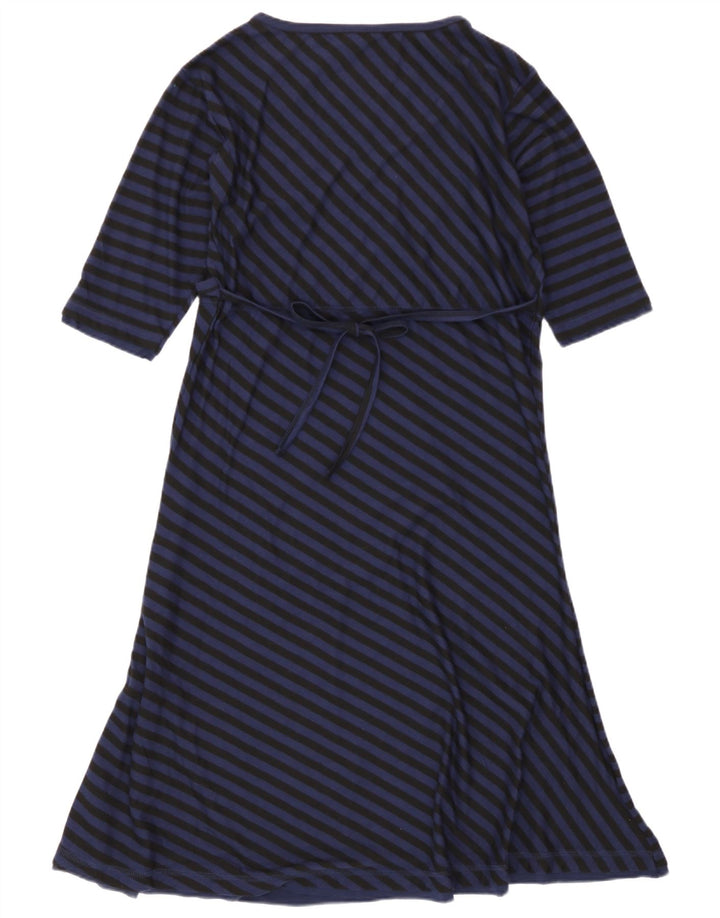 Fat Face Damen-Maxikleid, UK-Größe 44, mittelmarineblau, gestreift, Polyester