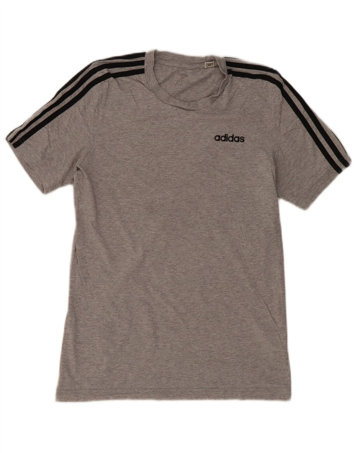 ADIDAS Herren T-Shirt Top Small Grau Baumwolle