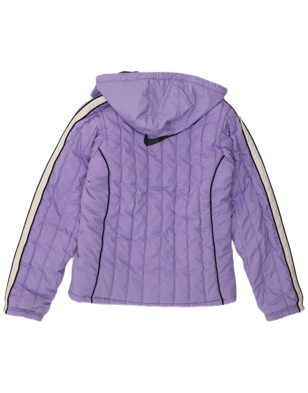 Nike Mädchen-Kapuzenjacke, gepolstert, 13–14 Jahre, XL, lila, Colourblock-Polyester