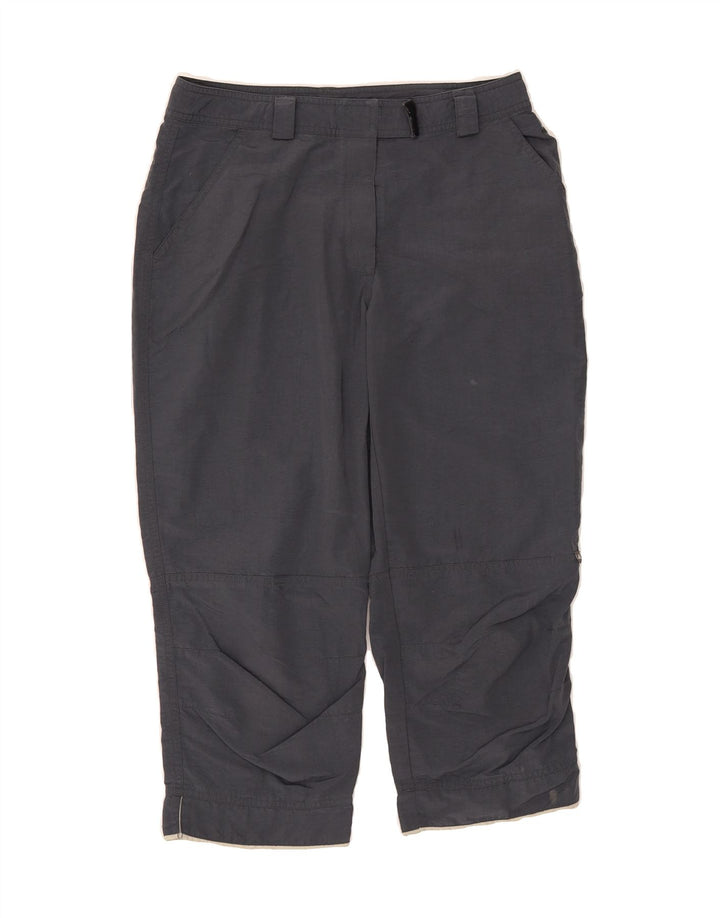 ADIDAS Womens Straight Capri Trousers UK 12 Medium W30 L22  Grey Polyamide Vintage Adidas and Second-Hand Adidas from Messina Hembry 