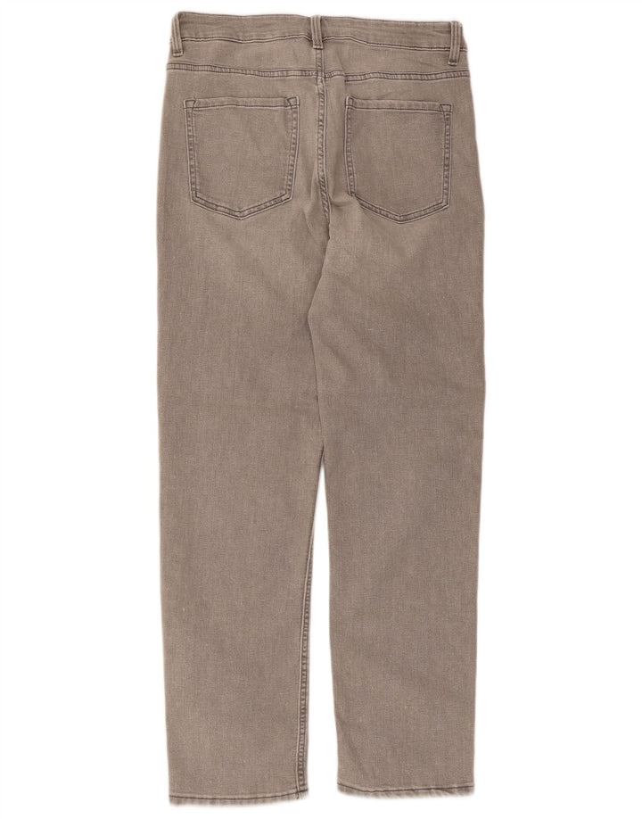 Marks & Spencer Damen The Sienna Straight Jeans UK 12 Medium W30 L27 Grau