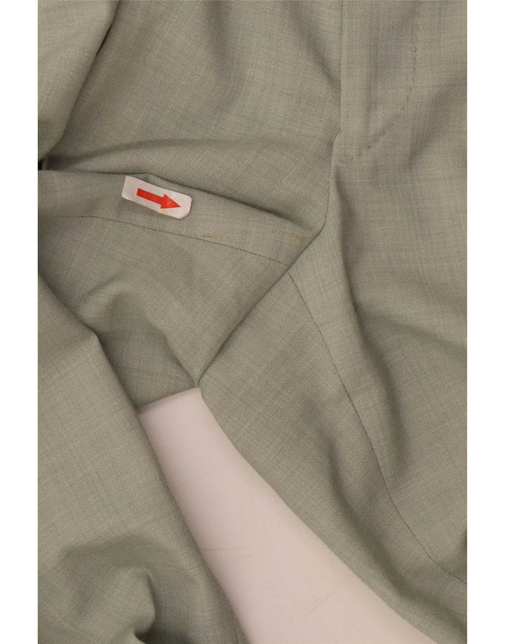 Vintage Herren-Anzugshose mit Klammern, W30, L27, Grün