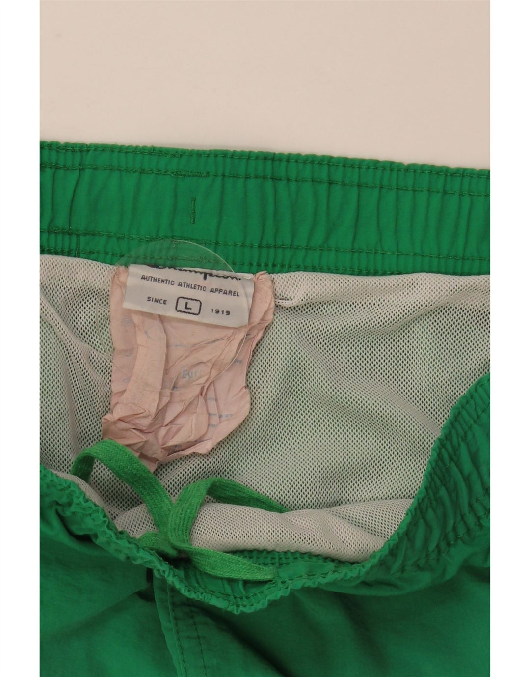 Champion Herren-Badeshorts mit Grafik, groß, grünes Farbblock-Polyester