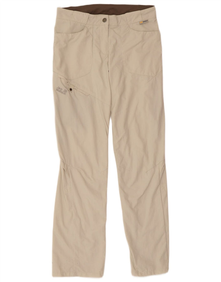 Jack Wolfskin Damen Cargohose UK 8 Small W30 L31 Beige Polyamid