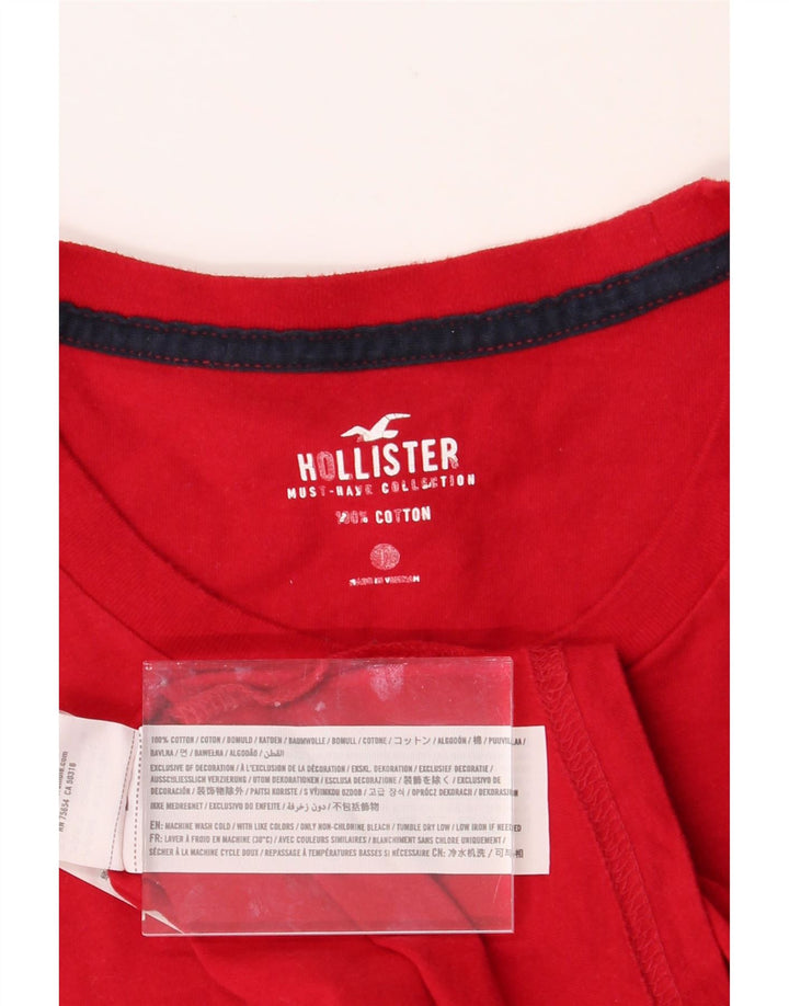 HOLLISTER Mens T-Shirt Top Large Red Cotton Vintage Hollister and Second-Hand Hollister from Messina Hembry 