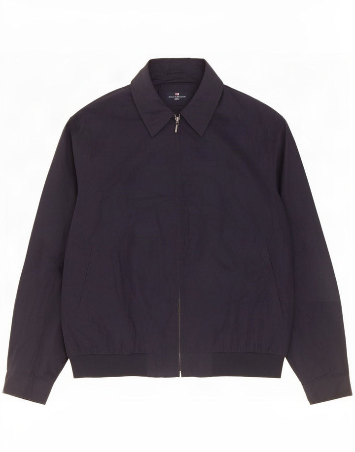 Marks & Spencer Herren Blue Harbour Bomberjacke UK 40 Large Navy Polyester