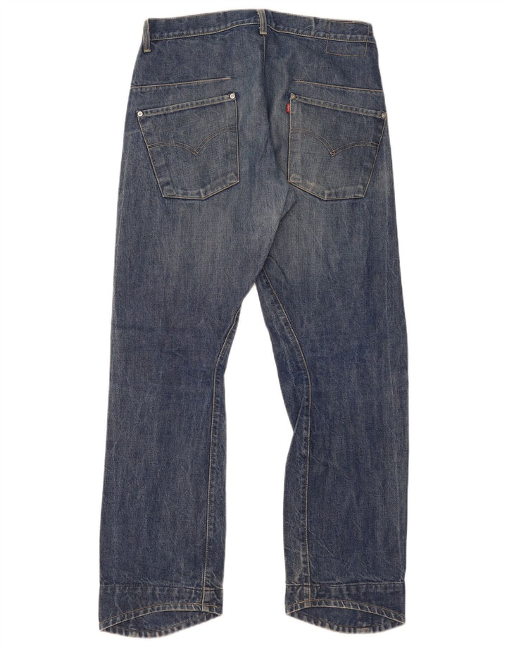 Levi's Herren Straight Jeans W33 L32 Blaue Baumwolle